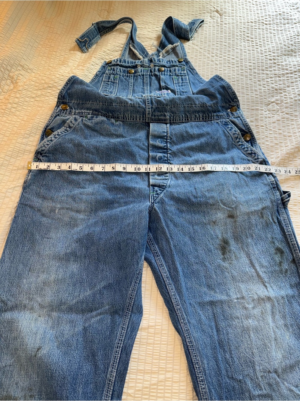 Vintage Grungy Big Smith Classic Workwear Overalls large - Picture 5 of 9